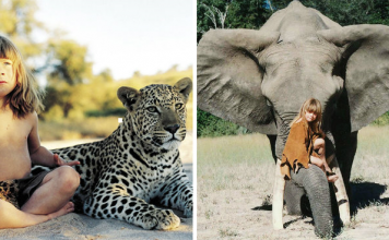 Pictures Of A Little Girl Who Spent The First 10 Years Of Her Life Growing Up In The African Bush With An Elephant And A Leopard Best Friend